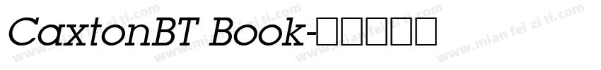 CaxtonBT Book字体转换